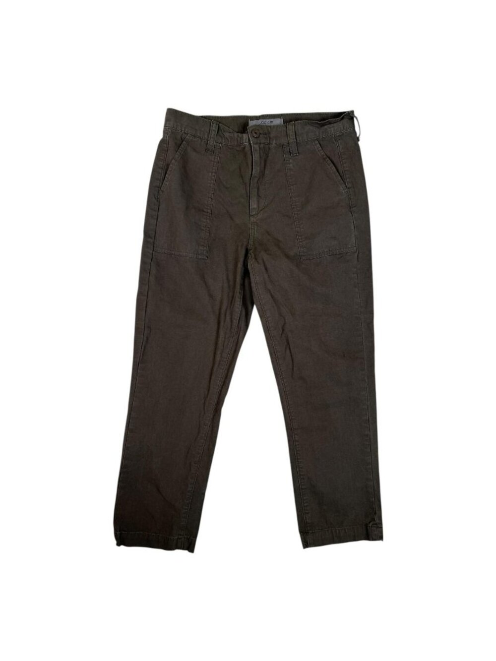 Joe's Pants Women's 28 Green Twill Chino Straight Leg Casual Utility Ripstop